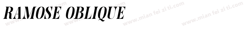 Ramose Oblique字体转换